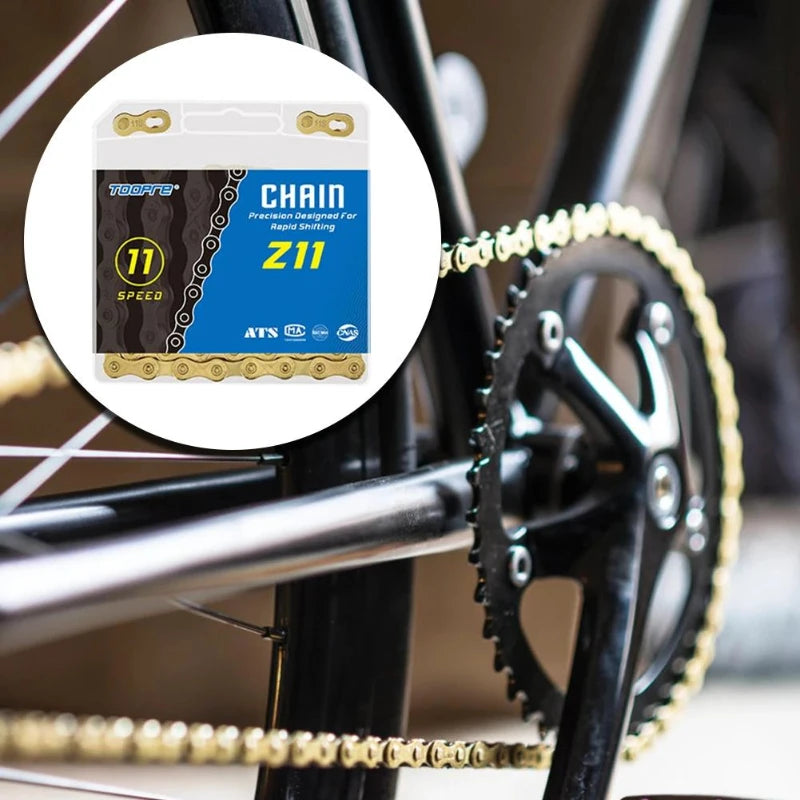 Bicycle Chain 6 7 8 9 10 11 12 Speed Variable Mountain Road Bike Anti-rust Electroplated Gold Chains Cycling Durable Accessories