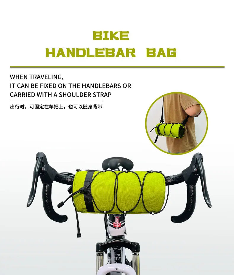 Bicycle front bag, chauffeur, large-capacity storage bag, outdoor waterproof cycling bag, mountain bike front bag Bicycle Bags