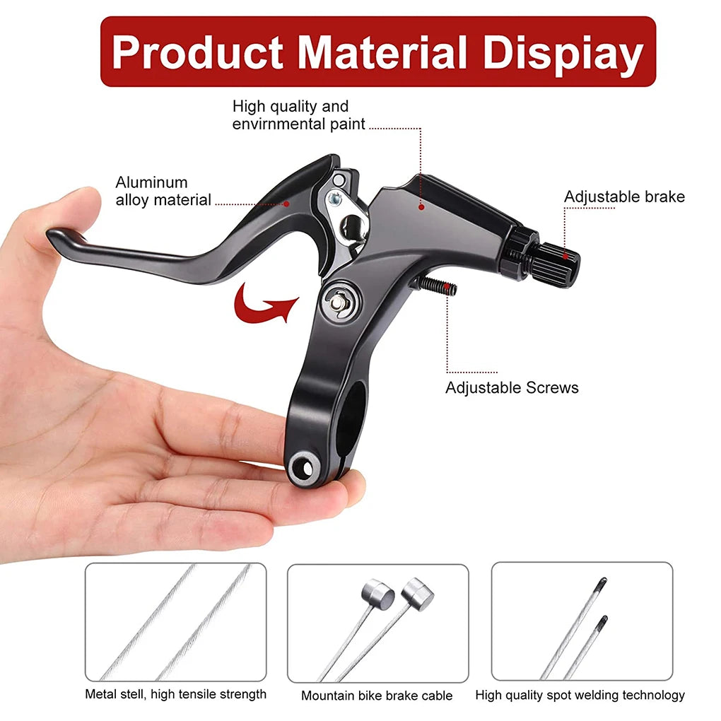 6 Pieces/Set Bicycle V Brake Portable Detachable Adjustable Outdoor Sport Replacement Parts Component Accessories