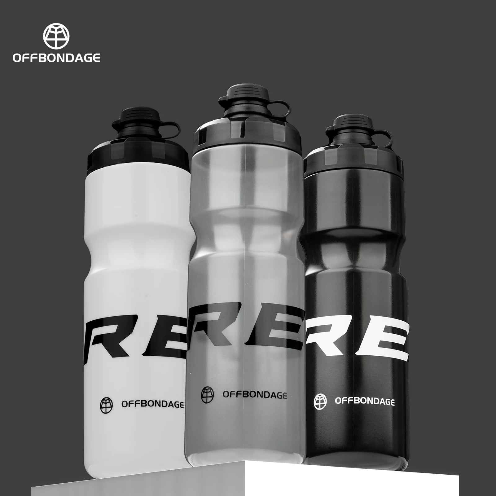 OFFBONDAGE Bicycle Water Bottle Squeezable Cycling Bottle Non-Deform Ultralight Sports Bottle Outdoor Camping Bike Drink Bottle