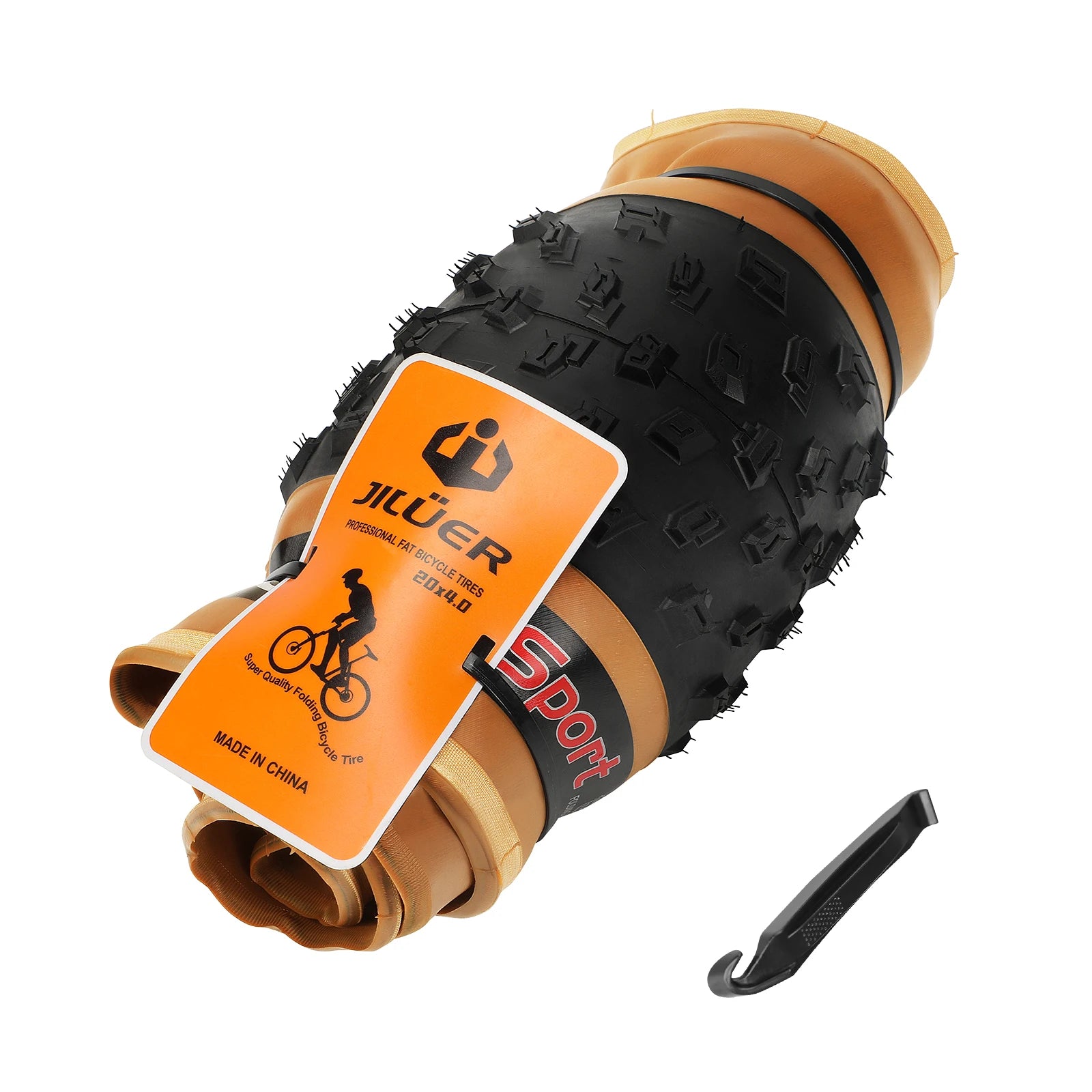 Fat Bike Replacement Tires - 20x4.0 & 26x4.0 Inch Puncture-Resistant Folding Wide Tires for MTB, Sand, Beach, and Snow Bicycle