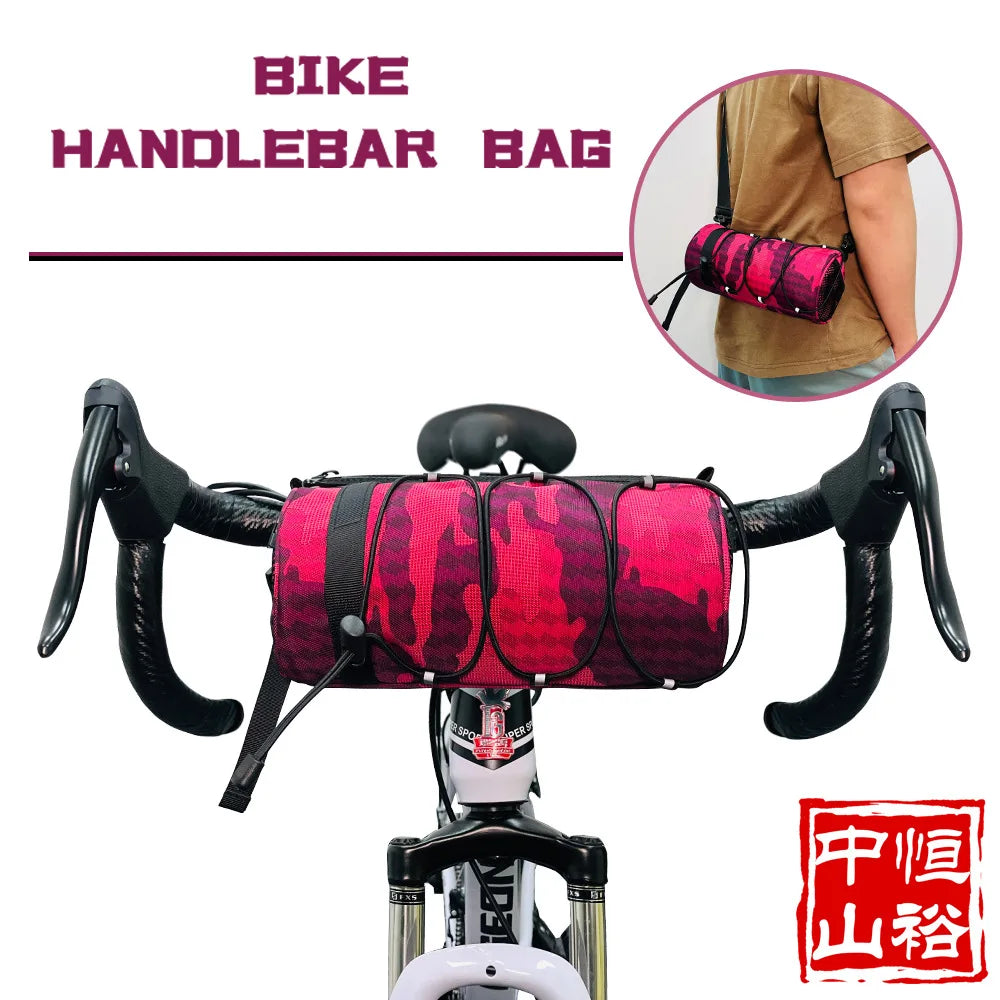 Bicycle front bag, chauffeur, large-capacity storage bag, outdoor waterproof cycling bag, mountain bike front bag Bicycle Bags