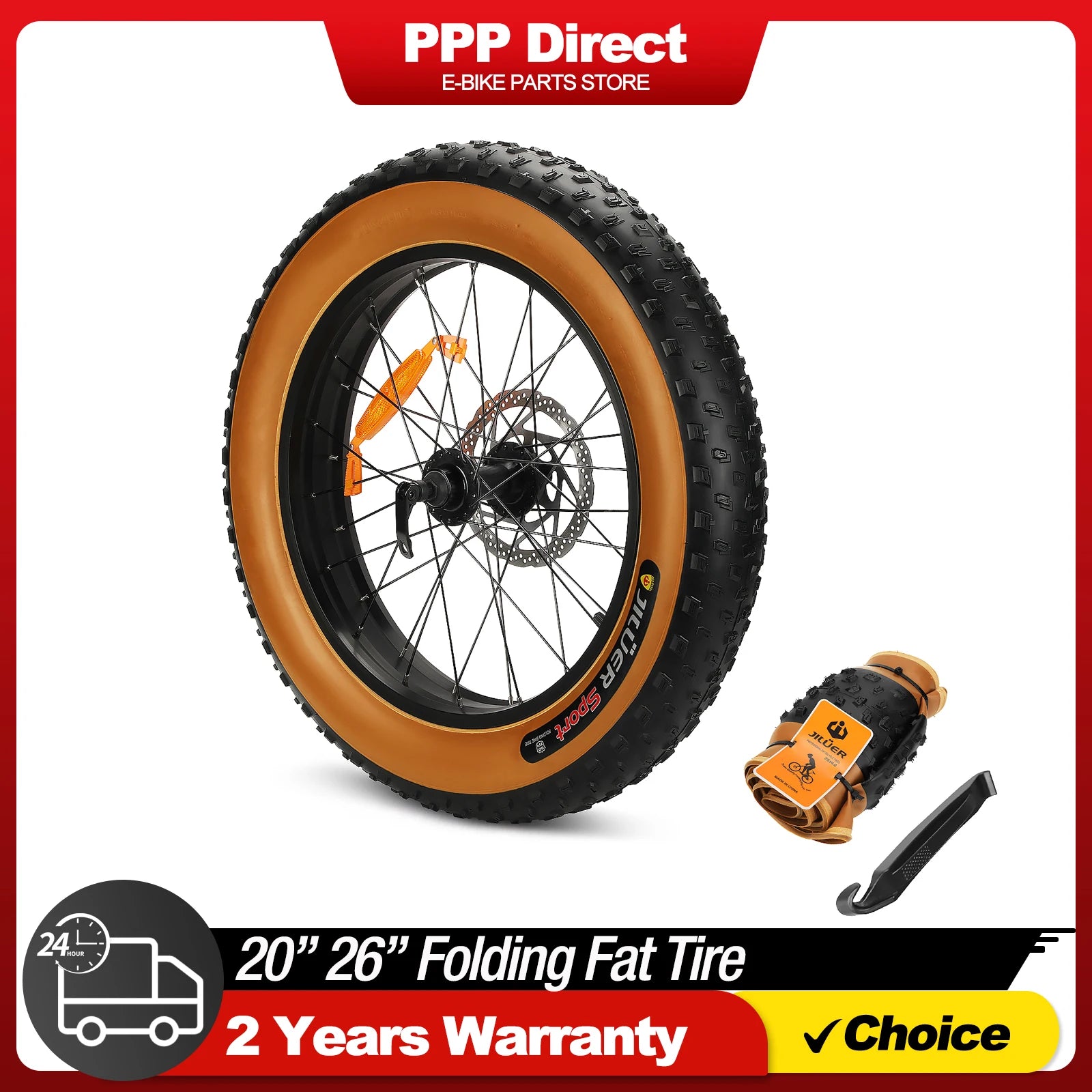Fat Bike Replacement Tires - 20x4.0 & 26x4.0 Inch Puncture-Resistant Folding Wide Tires for MTB, Sand, Beach, and Snow Bicycle