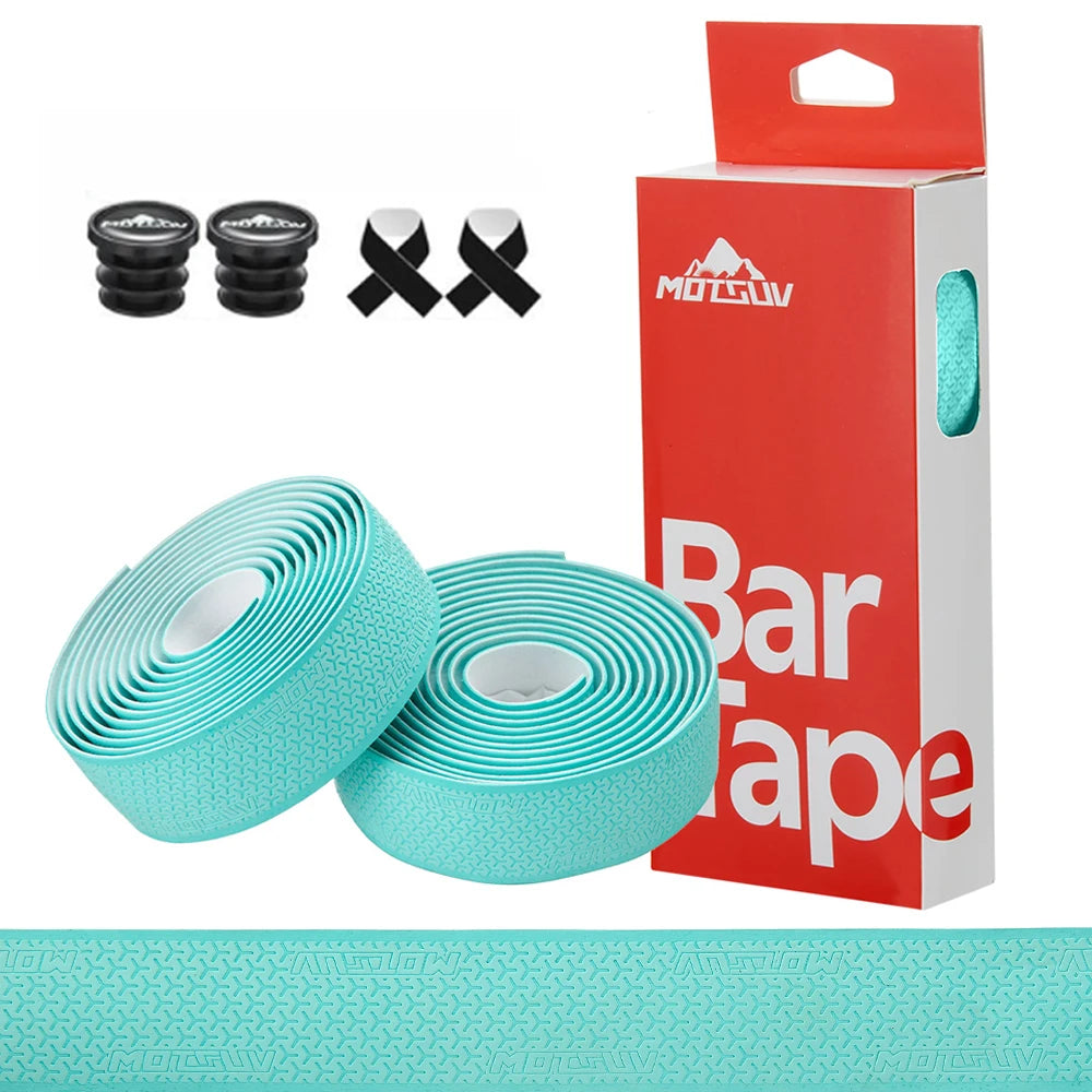 1Pair  Road Bike Handlebar Tape Anti Slip Silica Gel Handlebar Tape Shock Absorption Cycling Bar Tape Bicycle Accessories