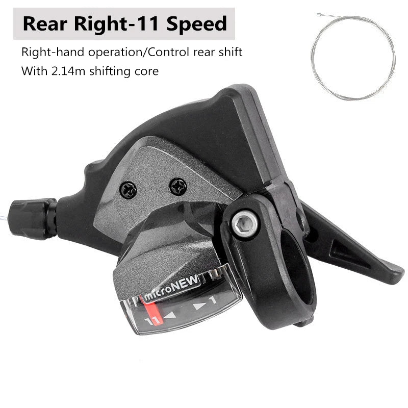 Bicycle Derailleur Front Rear Shift Lever 7/8/9/10/11Speed MTB Mountain Bike Shifter Bicycle Shifting Bicycle Parts microNEW