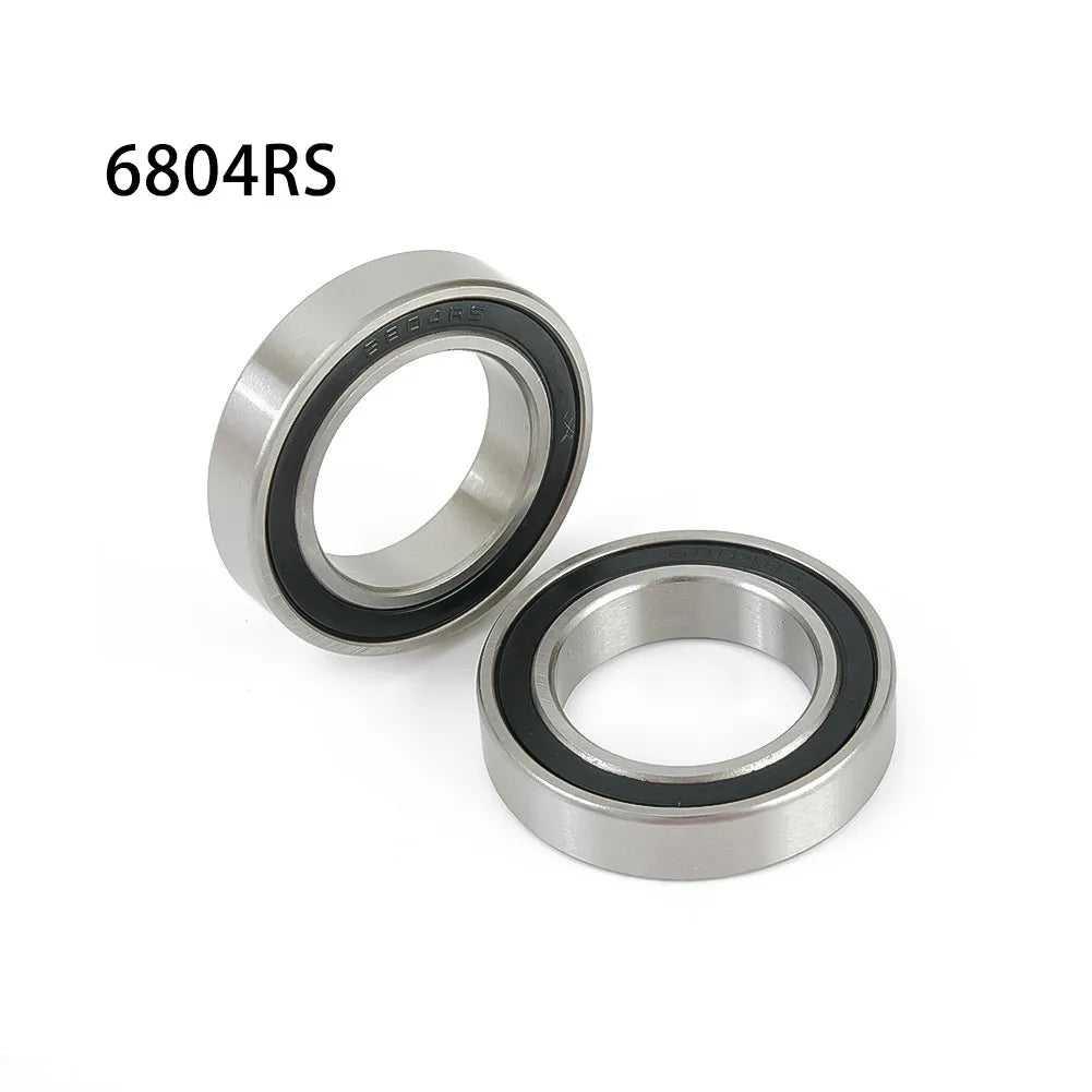 Bike Bearing Bearings Bike Black+Silver 20x32x7mm Spare Parts 2pcs/Set 61804/6804-2RS 6804-2RS About 20x32x7mm