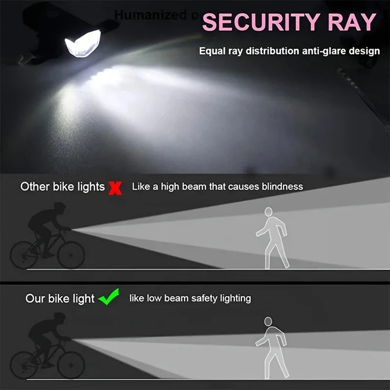 Bicycle Light Set Mountain Bike Road Bike Front and Rear Headlight Bicycle Light Accessories