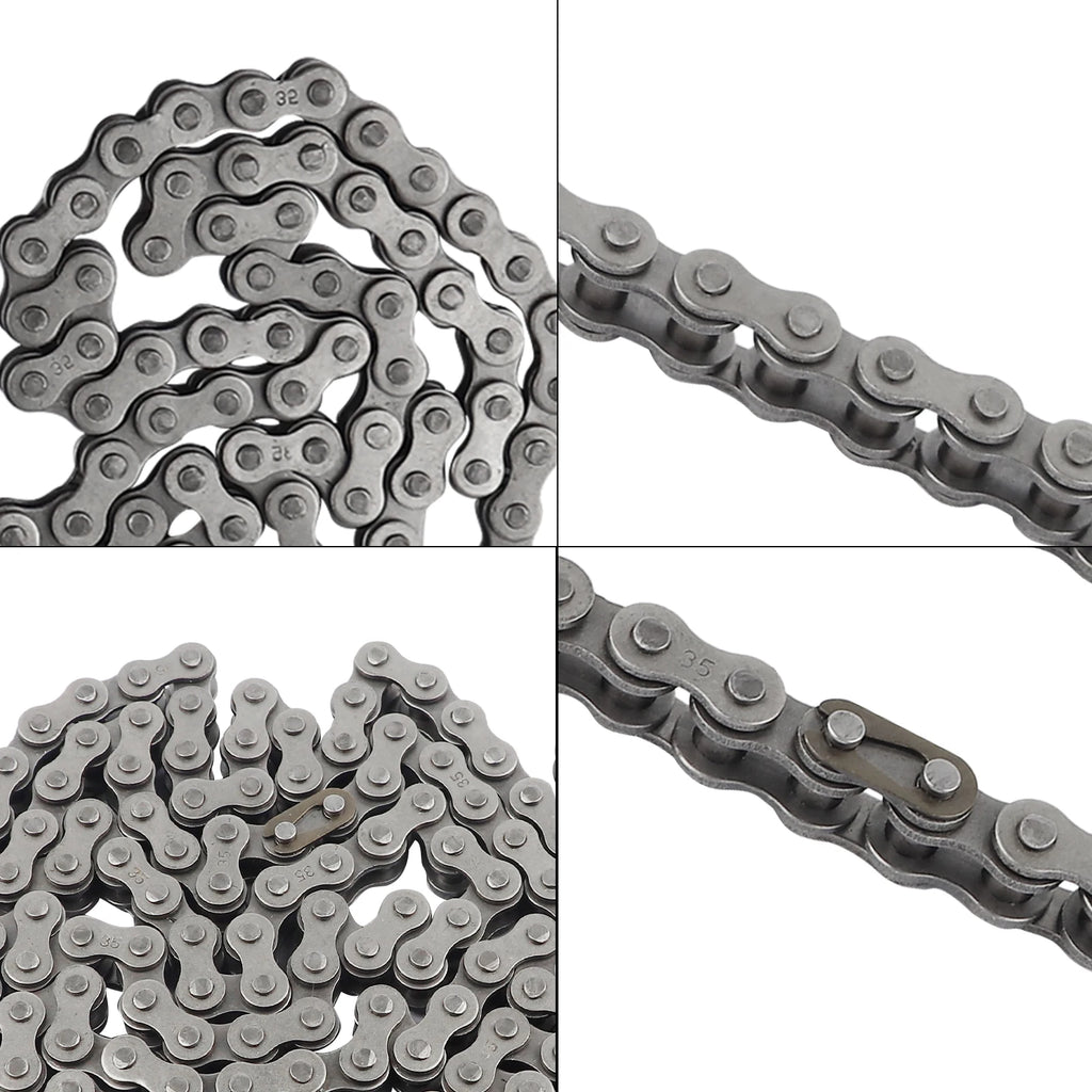 Universal #35 Drive Chain Roller Chain 5 Feet 160 Links Motorized Bike Chain for Bicycles Mini Bikes Motorcycles Scooter
