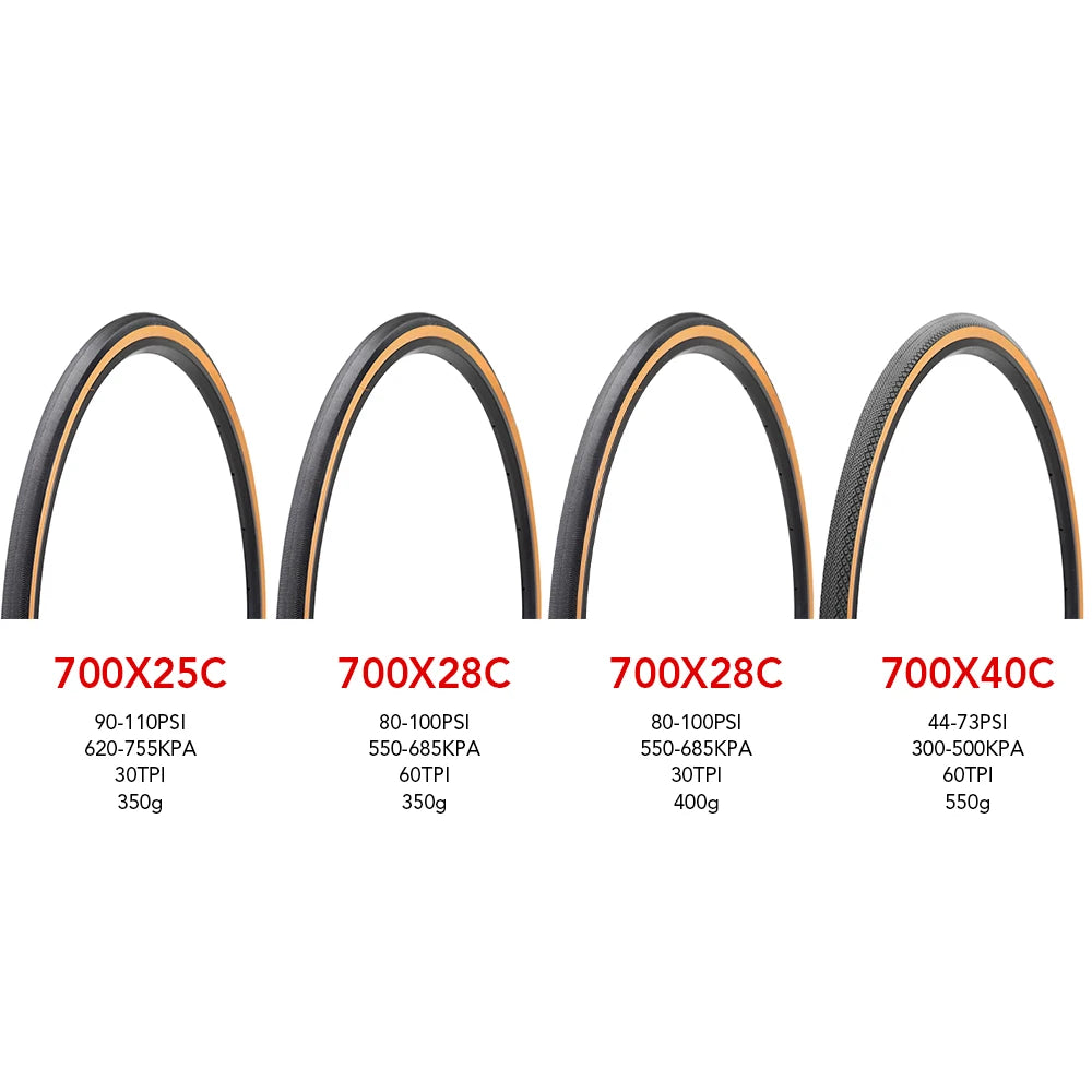 700x25/28/40C Road Bike Tire Bicycle Tire City Bike Leisure Riding Replacement Tire Soft Lightweight and Comfortable