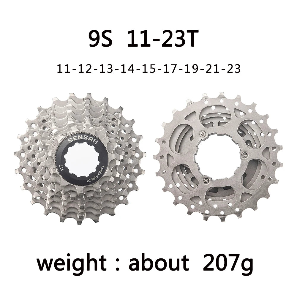 SENSAH 8/9/10/11 Speed Road Bike Cassette 11V 23T/25T/28T/30T/32T/34T/36T Bicycle Freewheel K7 10S Flywheel for HG Hub