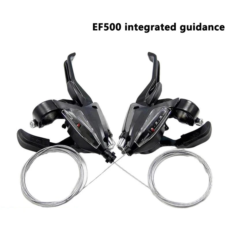 3x7 21 Speed Bicycle Shifter Levers Brake Cycling Disc Handle Brake Levers With Shift Cable Bike Accessories For Road Bike MTB