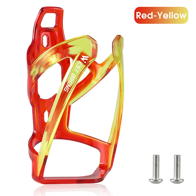 WEST BIKING Bicycle Water Bottle Cage Colorful Gradient Cycling Bottle Holder Ultralight MTB Road Bike Water Bottle Bracket