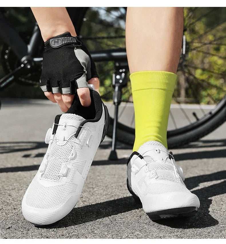 Road Cycling Shoes male Breathable Summer Self-Locking Cleat Non-slip Mountain Bicycle Shoe Men's spd racing Sneaker Lightweight