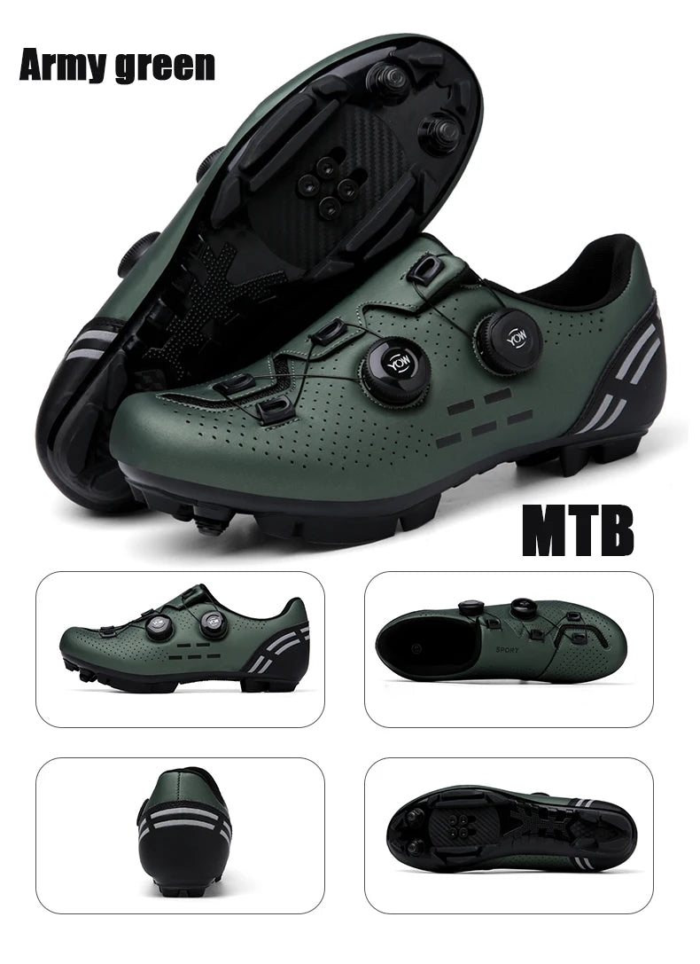 2025 New Cycling Shoes Road Bike Men Racing Contest Self-Locking Speed Bicycle Sneakers Women Spd Cleats Cycling Footwear