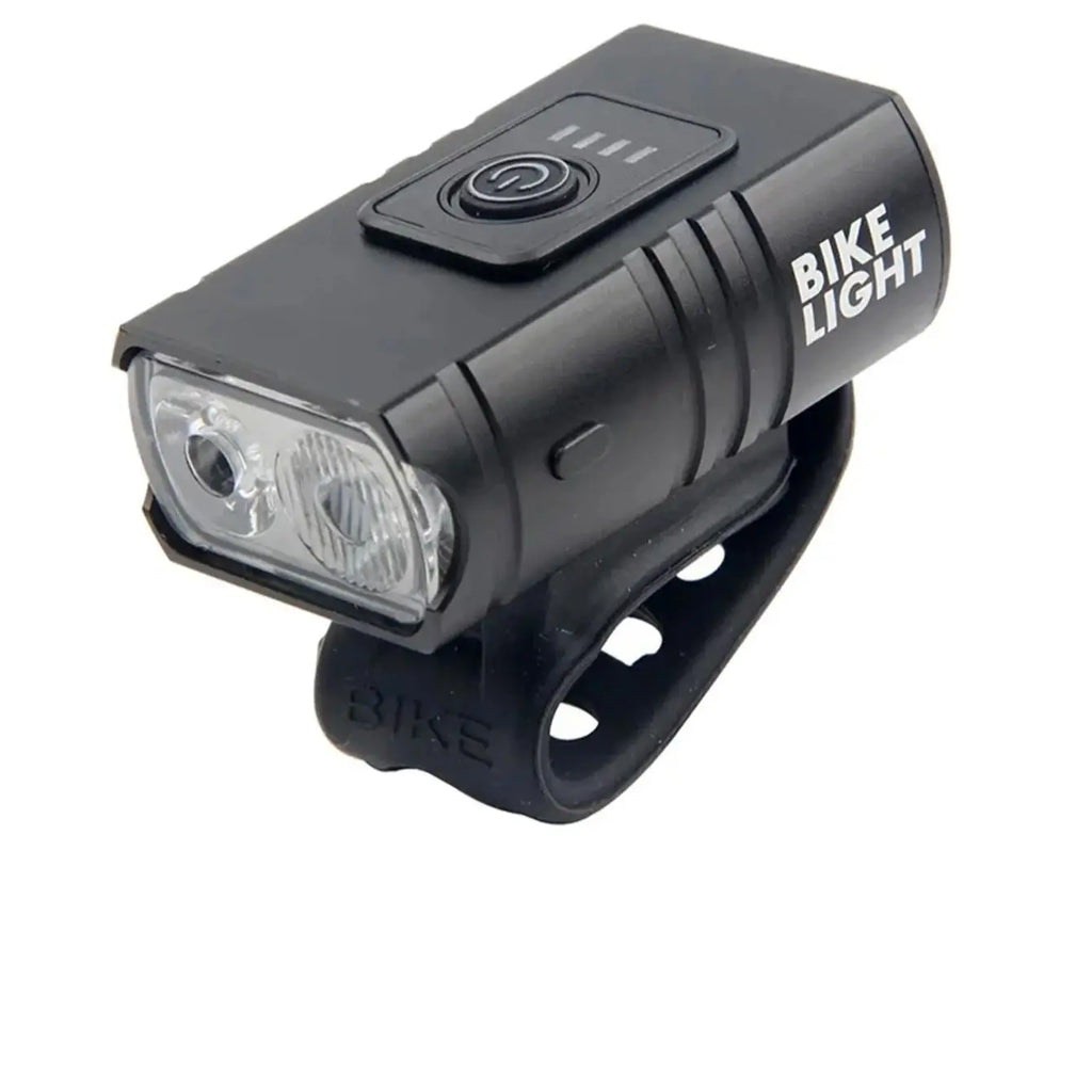 The high-power bicycle lamp, USB rechargeable, waterproof, durable and bright LED ensure safety during night riding