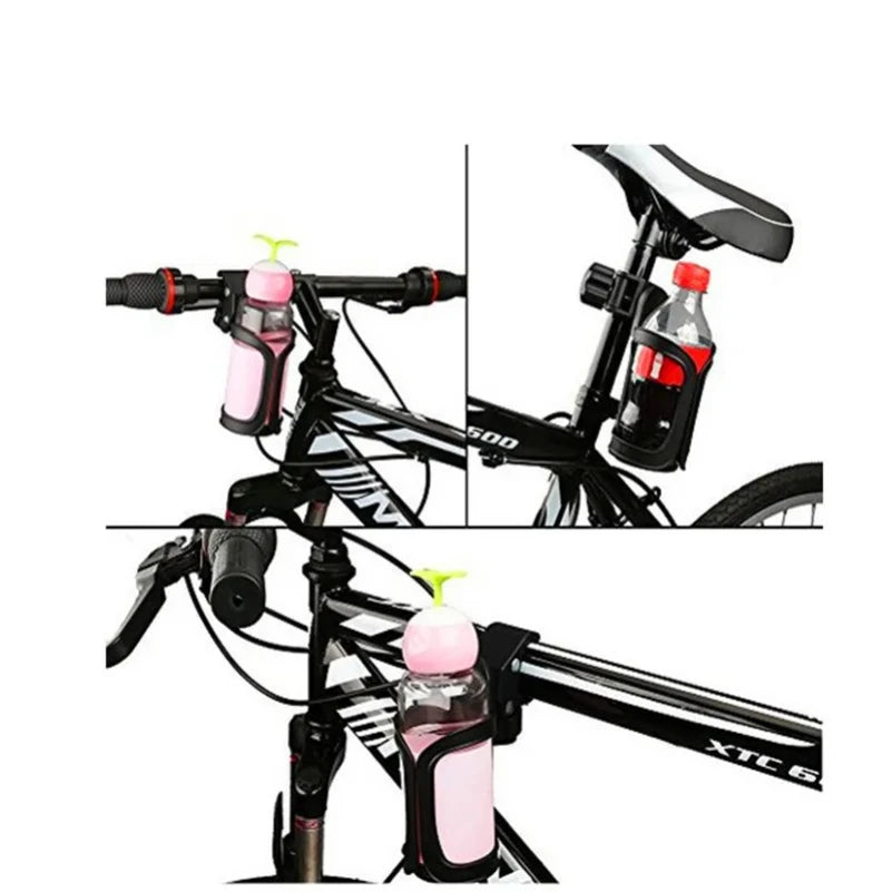 Bicycle Accessories Multifunctional Water Bottle Cup Holder Baby Stroller Bike Bicycle Cycling Handlebar Mount Cage Dropshipping