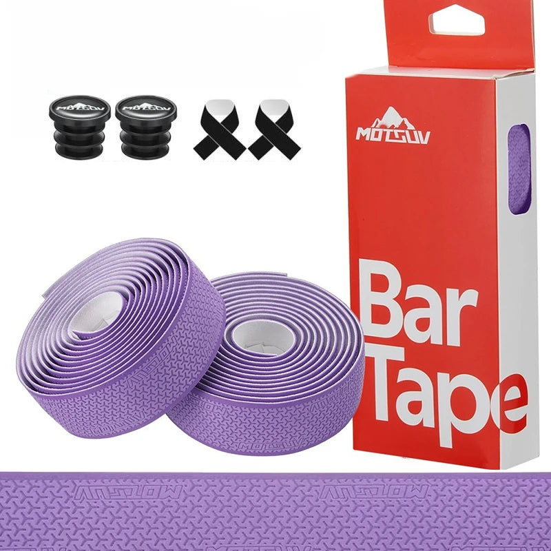 1Pair  Road Bike Handlebar Tape Anti Slip Silica Gel Handlebar Tape Shock Absorption Cycling Bar Tape Bicycle Accessories