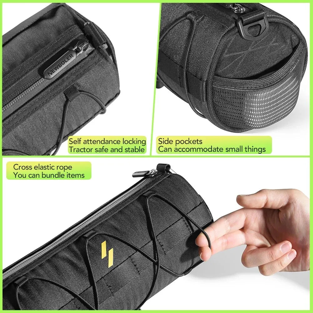 NEWBOLER New Handlebar Bag Bicycle Bags Frame Pannier Bag Multifunction Portable Shoulder Bag Bike Accessorie