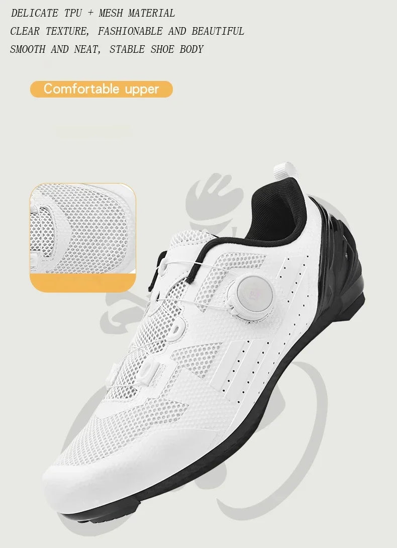 Road Cycling Shoes male Breathable Summer Self-Locking Cleat Non-slip Mountain Bicycle Shoe Men's spd racing Sneaker Lightweight