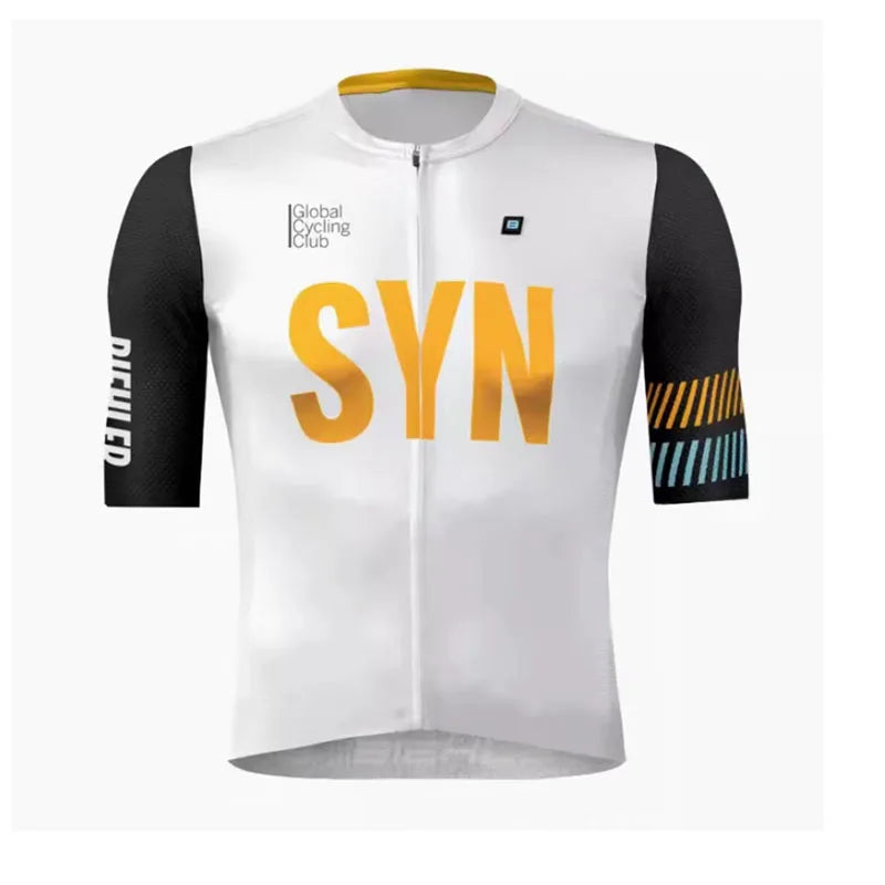 SYN Bicycle riding clothes men's summer jersey bib road cycling shirt breathable quick drying sweat wicking shirt