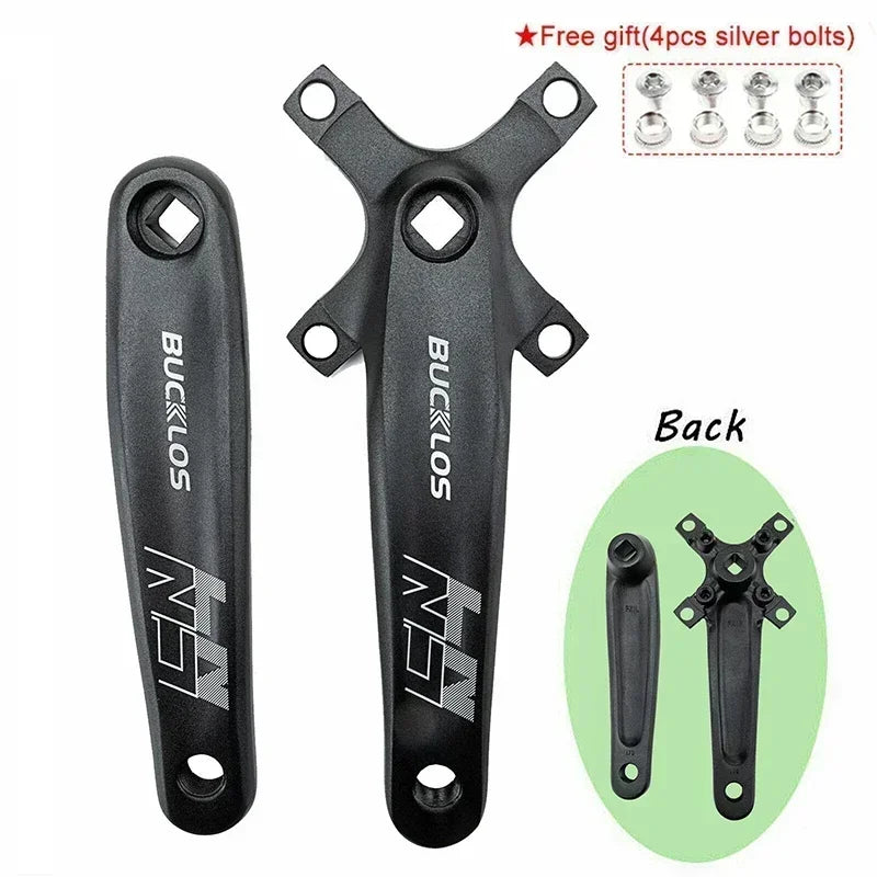 BUCKLOS Mtb Crankset 104/64 BCD Bicycle Crankset 3*9S 3*10S Triple Crank Set Square Crank with Chainwheel Cycling Parts