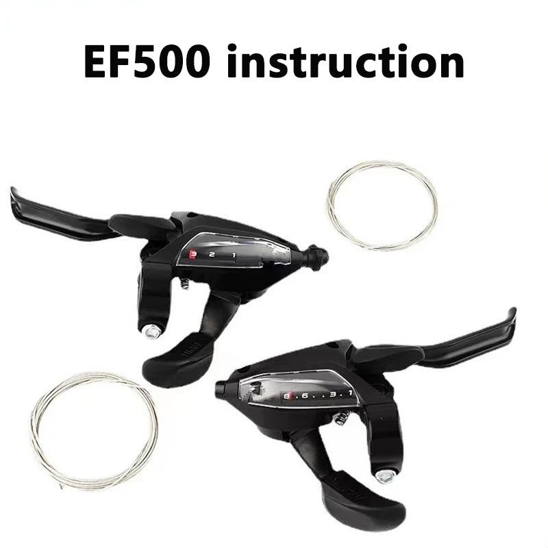 3x7 21 Speed Bicycle Shifter Levers Brake Cycling Disc Handle Brake Levers With Shift Cable Bike Accessories For Road Bike MTB