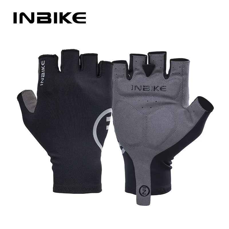 INBIKE Cycling Gloves Summer MTB Bike Gloves for Men Biking Gloves Gel Padded Half Finger Road Bike Bicycle Gloves Accessories