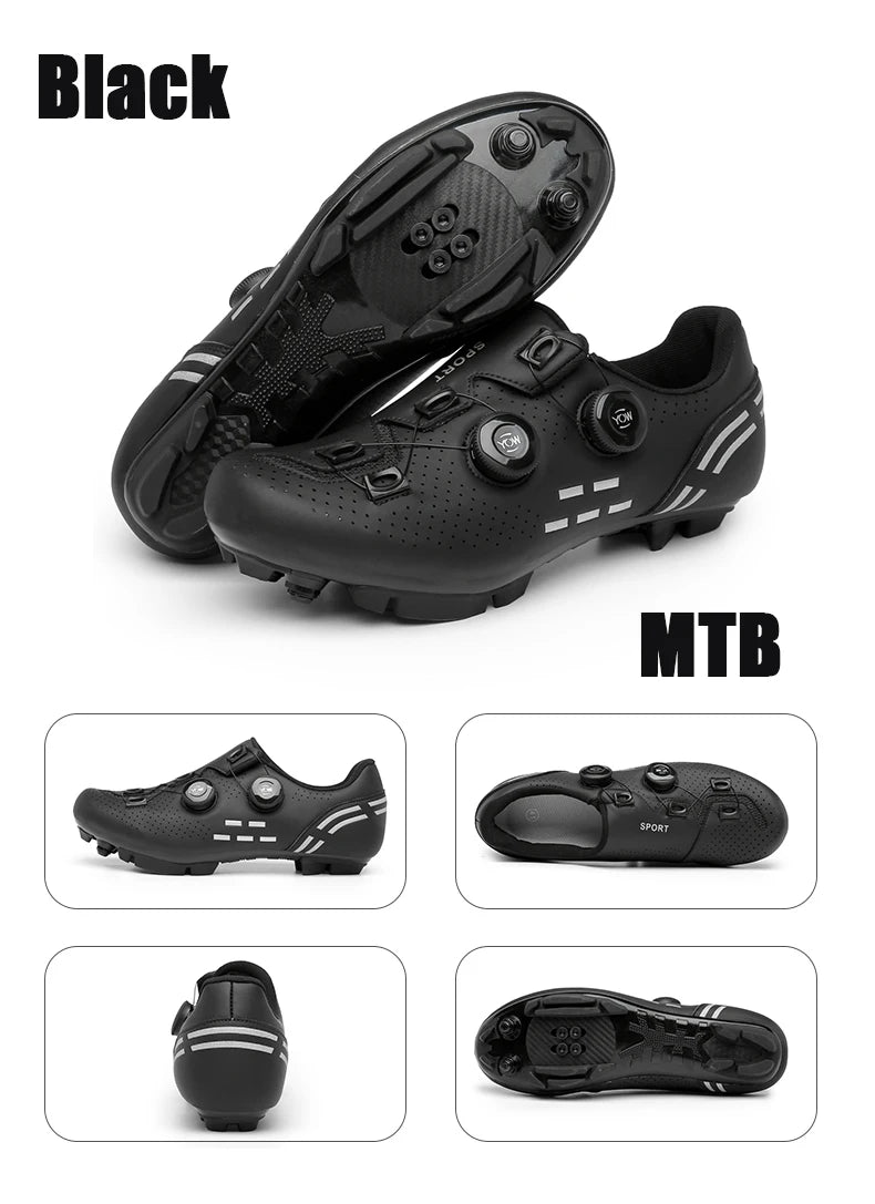 2025 New Cycling Shoes Road Bike Men Racing Contest Self-Locking Speed Bicycle Sneakers Women Spd Cleats Cycling Footwear
