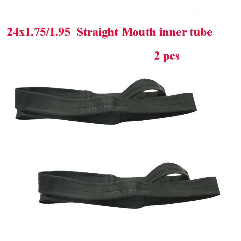 Bike Inner Tube 24x1 3/8  or 24x2.125/2.35 or 24x1.75/1.95 Bike Tire Cycling Tire Rubber Tube Straight Mouth