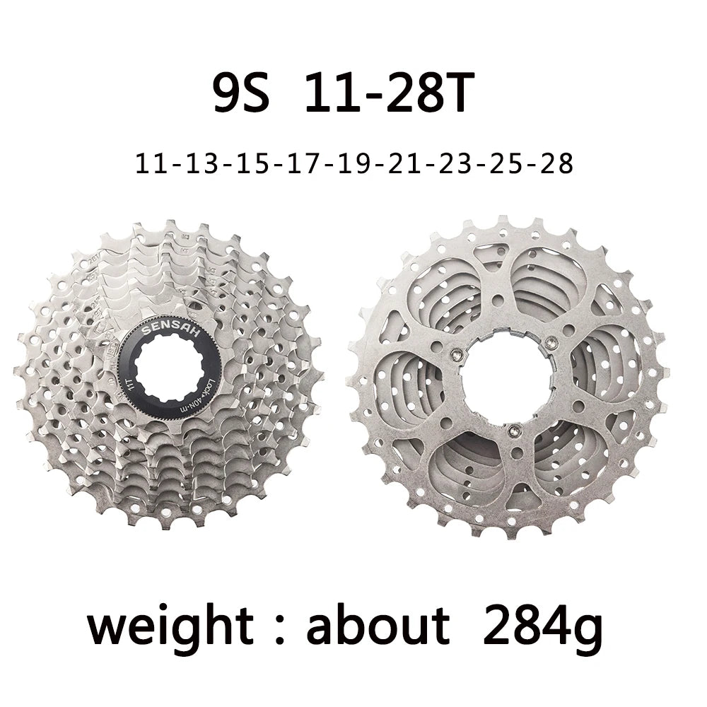 SENSAH 8/9/10/11 Speed Road Bike Cassette 11V 23T/25T/28T/30T/32T/34T/36T Bicycle Freewheel K7 10S Flywheel for HG Hub