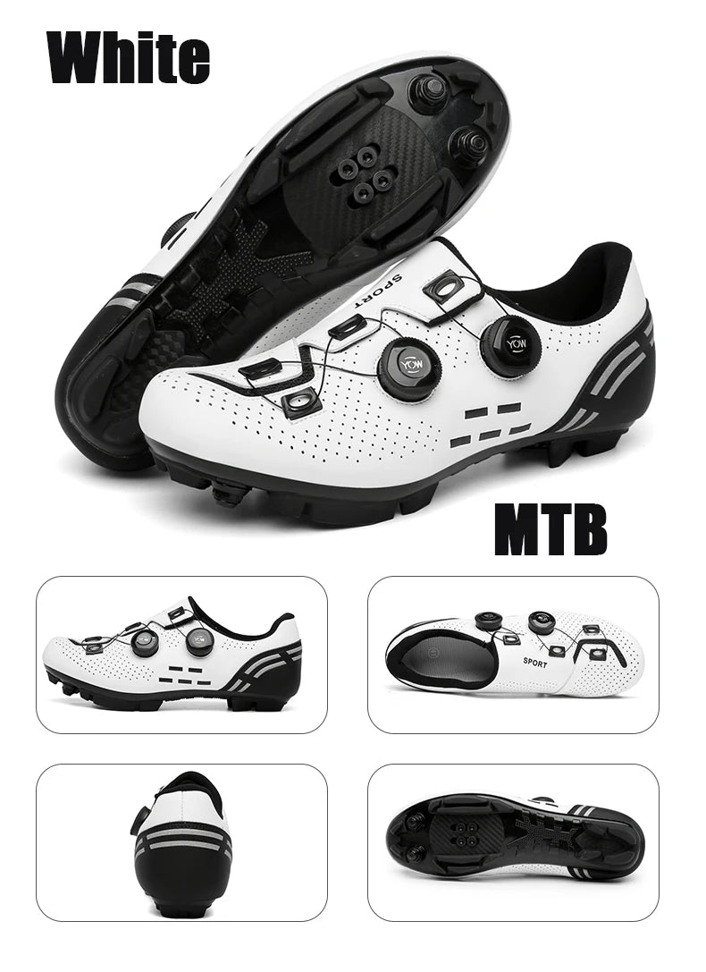 2025 New Cycling Shoes Road Bike Men Racing Contest Self-Locking Speed Bicycle Sneakers Women Spd Cleats Cycling Footwear