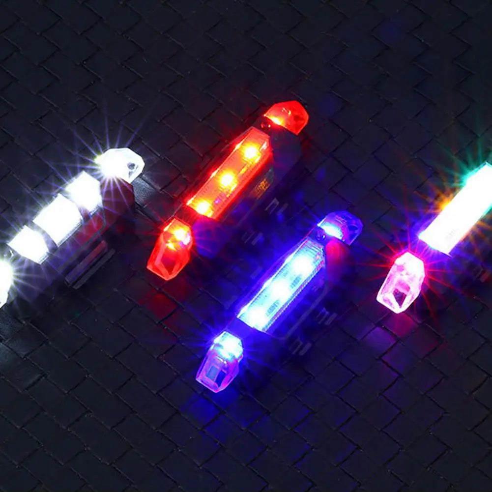 Bicycle Warning Tail Light USB Rechargeable LED Bicycle Lamp Waterproof Safety Warning Cycling Lights