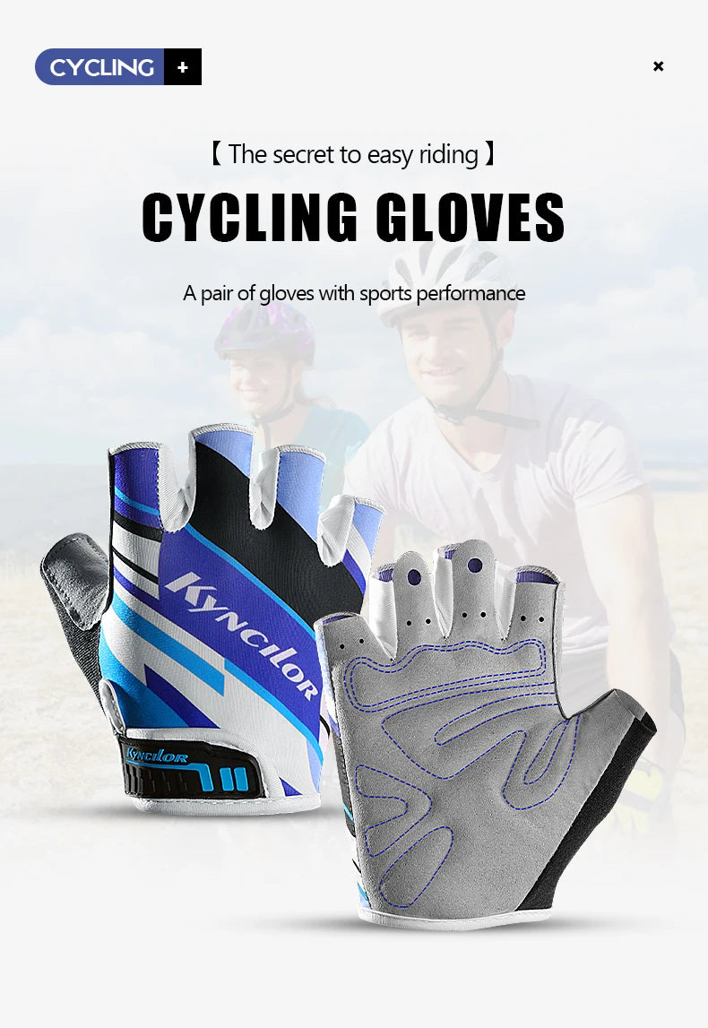 Cycling Gloves Anti-Radiation Sports Fitness Men And Women Breathable Non-Slip Short-Finger Bicycle Half-Finger Gloves