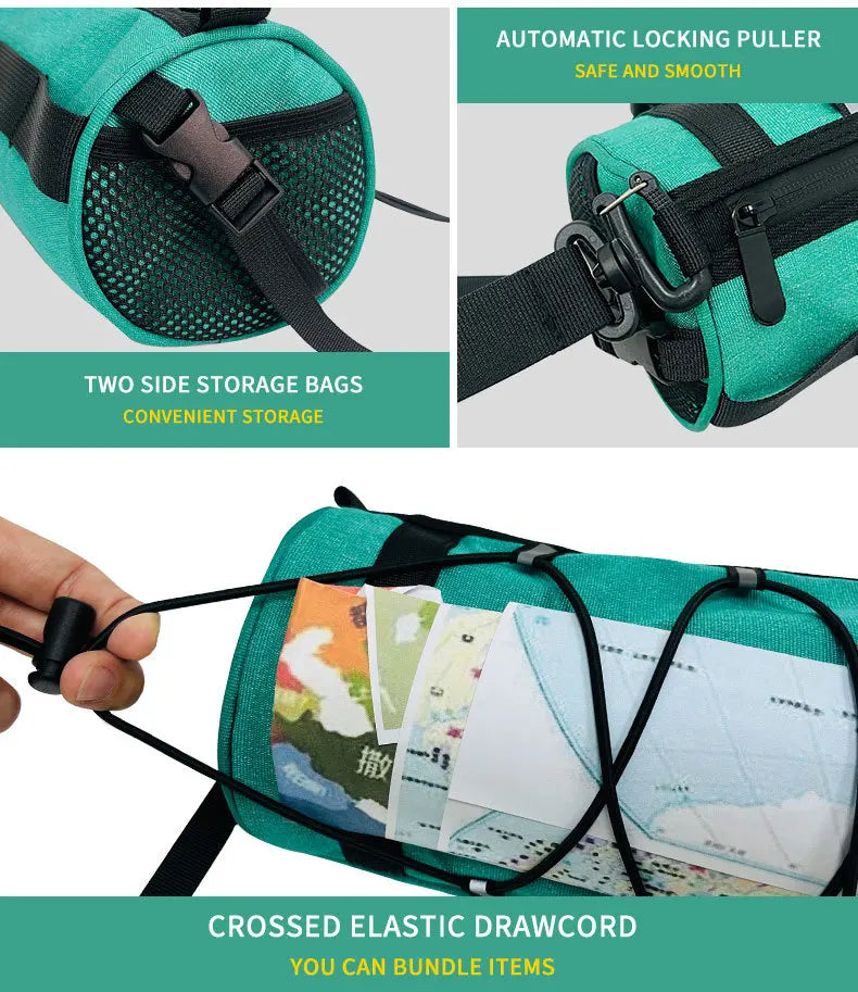 Bicycle front bag, chauffeur, large-capacity storage bag, outdoor waterproof cycling bag, mountain bike front bag Bicycle Bags