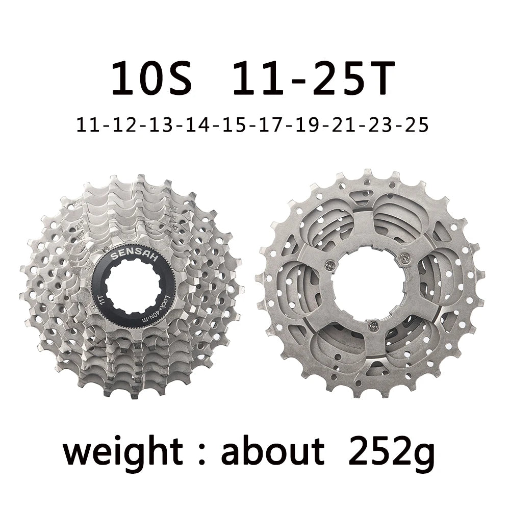 SENSAH 8/9/10/11 Speed Road Bike Cassette 11V 23T/25T/28T/30T/32T/34T/36T Bicycle Freewheel K7 10S Flywheel for HG Hub