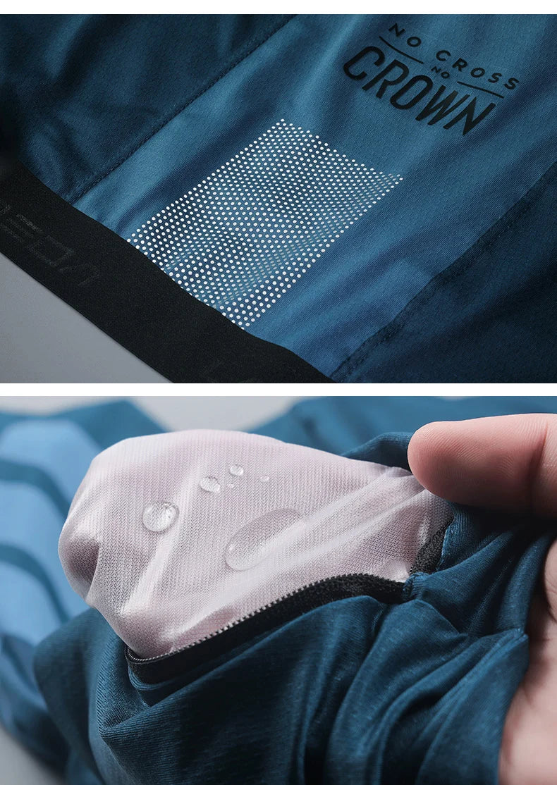 Lameda Bicycle Clothes Set Comfortable Breathable Tight Quick Drying Men's Cycling Clothes Long Sleeved Top Bicycle Pants