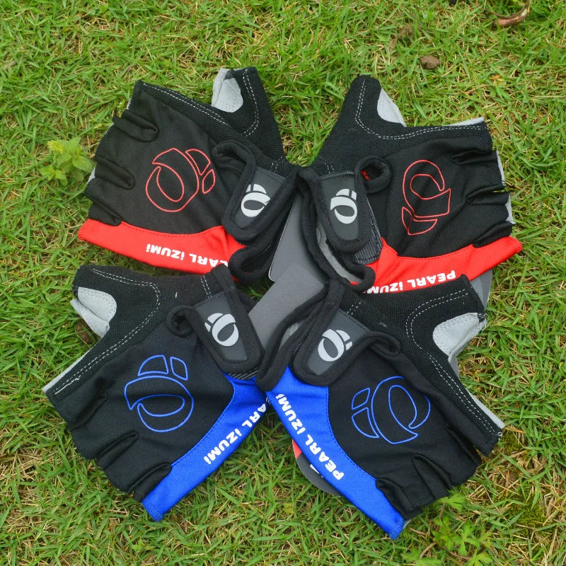 Bicycle Gel Half Finger Gloves Anti Slip Sweat Proof Shockproof Mountain Bike Road Armguard Portable Half Finger Bicycle Gloves