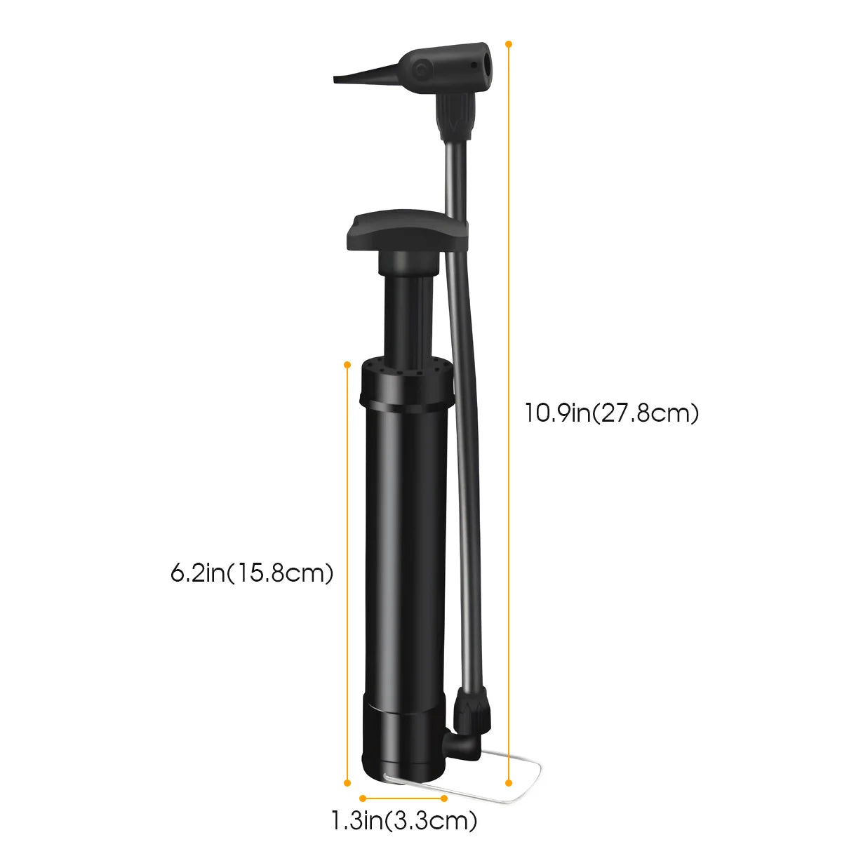 Manual Bicycle Air Pump Portable Bicycle Tire Air Pump Floor Air Pump Suitable for Bicycle Tires Ball Inflation