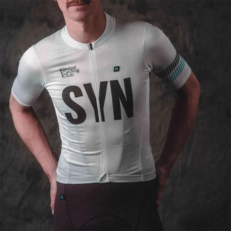 SYN Bicycle riding clothes men's summer jersey bib road cycling shirt breathable quick drying sweat wicking shirt