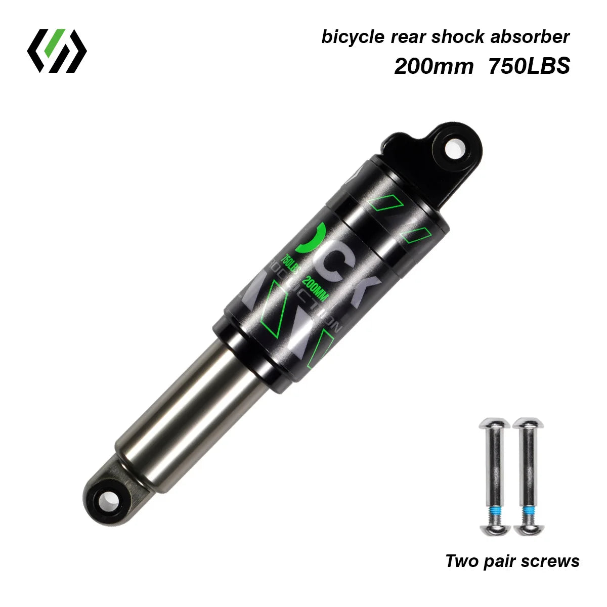 Bike Rear Shock Absorber, Bicycle Hydraulic Shock Absorbers, Suspension, 120mm, 125mm, 150mm, 165mm, 185mm, 190mm,200mm Dropship