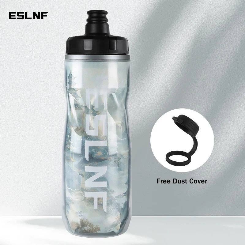Insulated Keep Cold Cycling Water Bottle 610ML Big Capacity Road Bicycle Bottle Squeeze MTB Bottle Sports Drinking Bottle