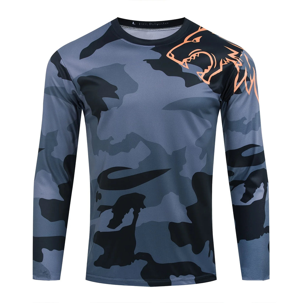 Men’S Motorcycle Riding Clothes Long Sleeved Off Road Motorcycle Clothes Breathable And Wear Resistant Motorboat Rally Equipment