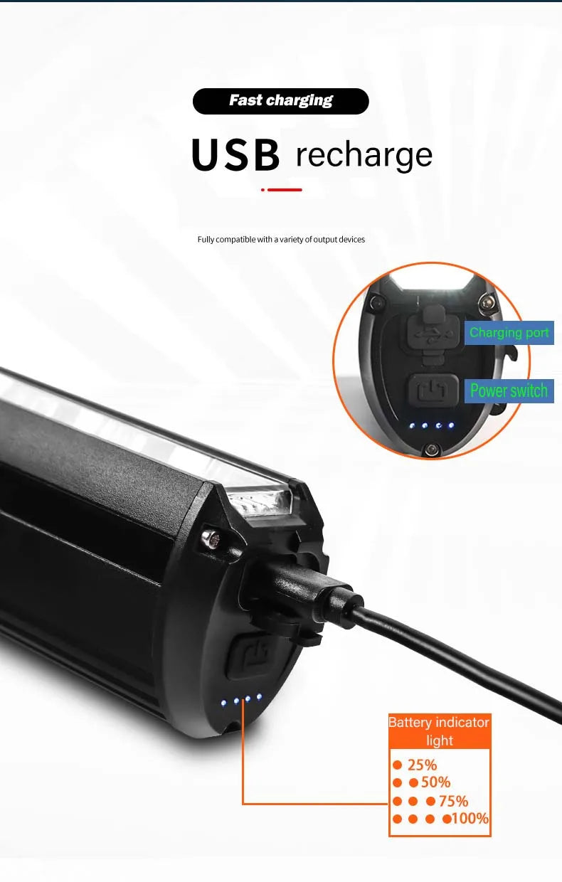 Electric Scooter Front Bicycle Lamp, Waterproof Flashlight, Dualtron Speedway, Sur-on, VSEET, KAABO, Accessories