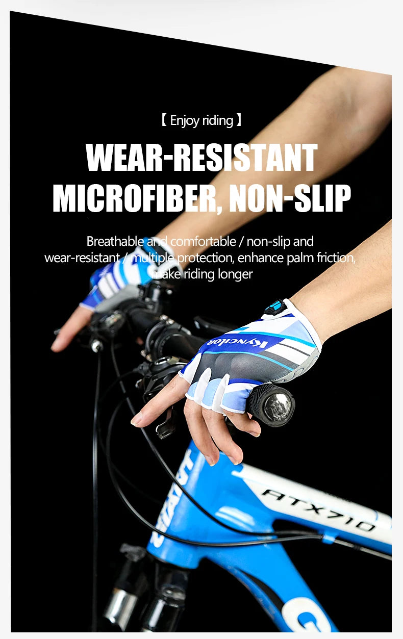Cycling Gloves Anti-Radiation Sports Fitness Men And Women Breathable Non-Slip Short-Finger Bicycle Half-Finger Gloves