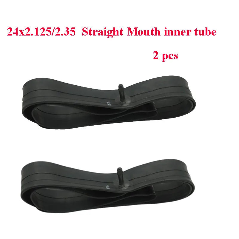 Bike Inner Tube 24x1 3/8  or 24x2.125/2.35 or 24x1.75/1.95 Bike Tire Cycling Tire Rubber Tube Straight Mouth