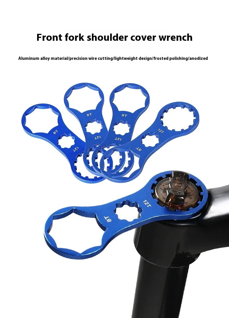 Bicycle Aluminum Alloy Tools Front Fork Wrench Multifunctional Bicycle Repair Tools Disassembly Tools Mountain Bike Removal Tool