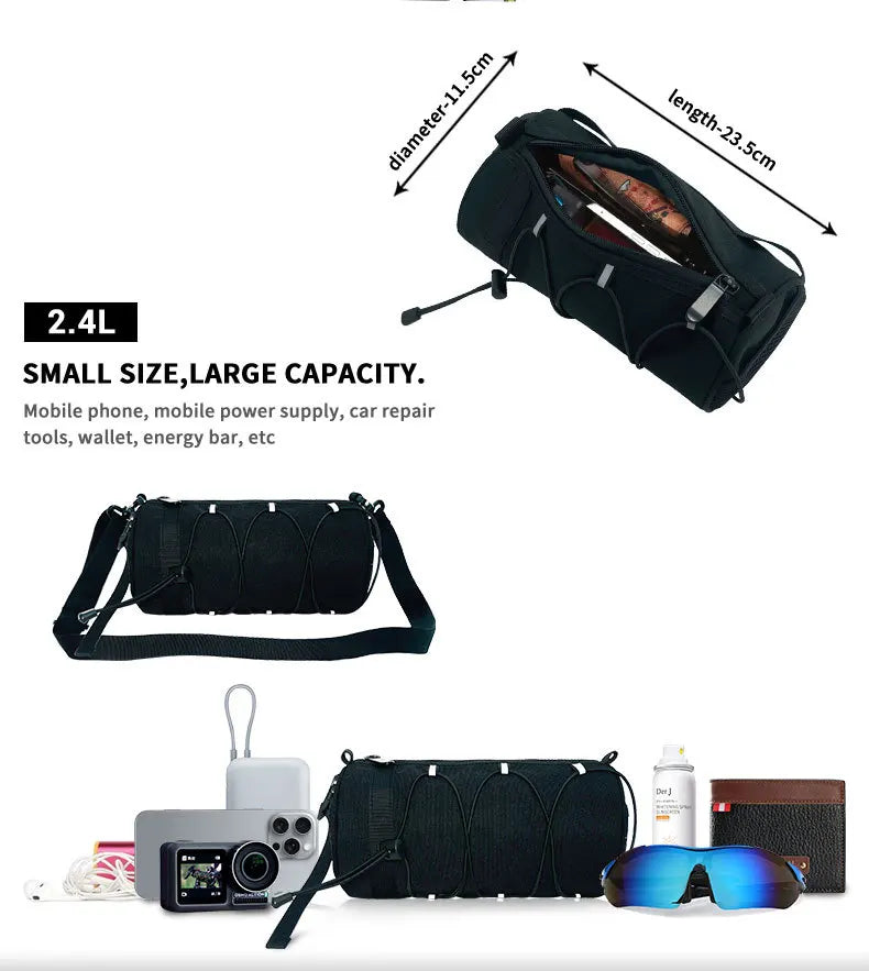 Bicycle front bag, chauffeur, large-capacity storage bag, outdoor waterproof cycling bag, mountain bike front bag Bicycle Bags