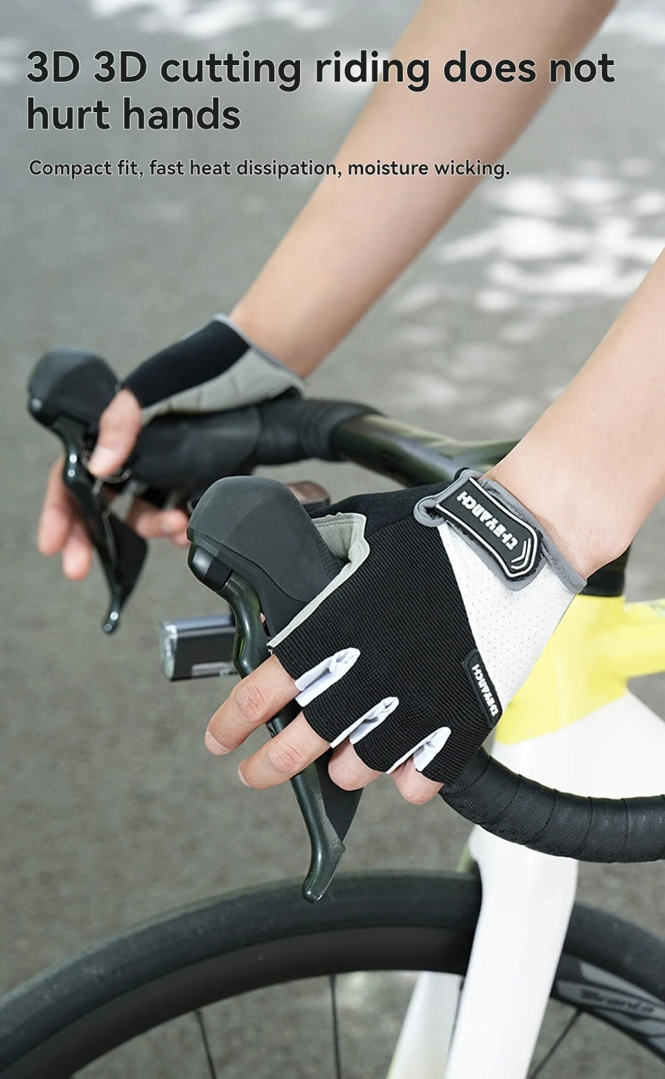 GTUBIKE Cycling Gloves Bicycle Gloves Mountain Bike Gloves – Anti Slip Shock Absorbing Padded Half Finger Short Sport Gloves