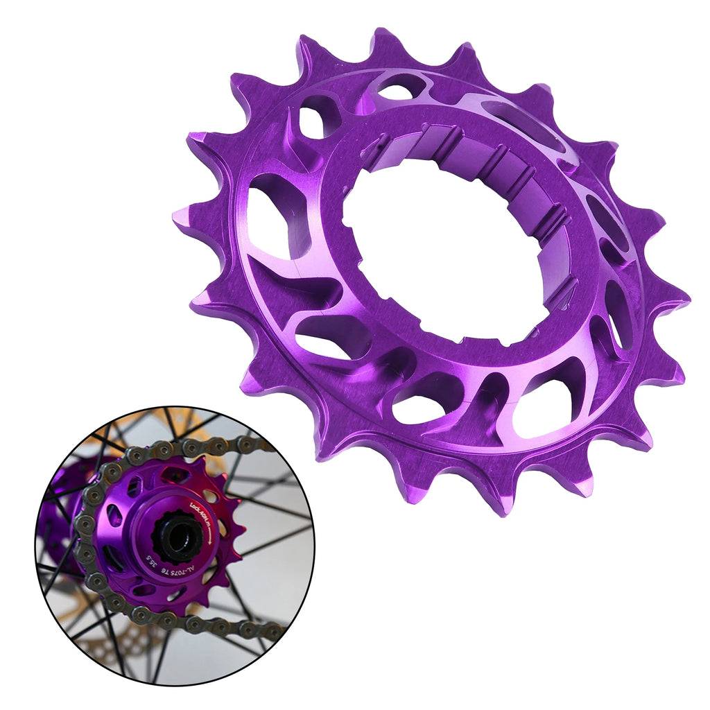 Mountain Bike Cassettes Freewheels 18T Aluminum Alloy Single Speed Flywheel Conversion Kit Bicycle FixedGear Accessories