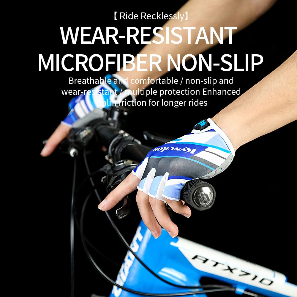 Cycling Gloves Anti-Radiation Sports Fitness Men And Women Breathable Non-Slip Short-Finger Bicycle Half-Finger Gloves